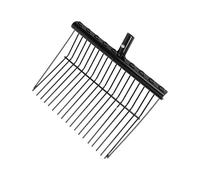 Uqezagpa Rustproof Heavy Duty Hay Pitches Fork Strong Construction Metal Horse Manures Rakes for Long Terms Enduring Metal Horse Manures Rakes