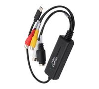 Uqezagpa S Video To USB 720P Video Captures Card Device USB 2.0 Transfer Record Grabber Live Streaming Device For Gaming NTSC