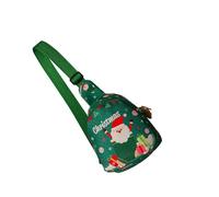 Uqezagpa Santa Oriented Recyclable Polyamide Present Bag Christmas Eve Carrier Waterproof Childrens Backpack Polyamide Holiday Bag