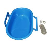 Uqezagpa Screw Bird Bathtub For Parrots Birdcage Hanging Shower Basin Parrot Bathing Tray Cage Bathing Tub For Various Size Bird Cage Accessories