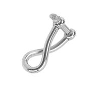 Uqezagpa Screw Pin Shackle Twist Shackle Screw Pin Rustproof Heavy Duty For Sailing Stainless Steel Twist D With Eye Bolt