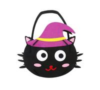 Uqezagpa Seasonal Pumpkin Collector Bag Big Capacity Design Felt Fabric Party Essential for Kids Gatherings Felt Trick Or Treats Bag