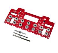 Uqezagpa Shelf Pin 1/4Inch Shelf Pin Drilling Guide Precise Cabinet Mounting Templates 32mm Woodworking Straight
