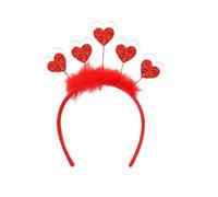 Uqezagpa Shimmering Love Heart Hairhoop Glitters Hairband For Adult Teens Party Gathering Headwear Valentines Festival Accessory Hair Accessory