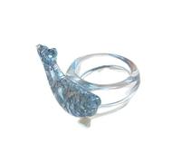 Uqezagpa Shimmering Resin Rings with Stylish Finish and Ergonomic Band Finger Accessory Perfect for Fashionable Outfits Unique Handcrafted Theme Rings