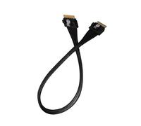 Uqezagpa Silver Plated SFF8654 Male to Male PCIe4.0x8 Cable for Enhancing Signals Integrity and Speed Workstation Applications Electromagnetic Intervention Resistant Cable