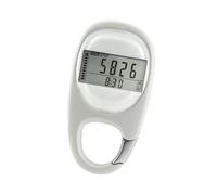 Uqezagpa Simple Walking Pedometer Portable Sports Pedometer With Clip Accurate Fitness Trackers For Walking Running Sports Outdoor Small Digital Hiking Exercise