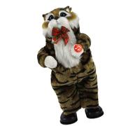 Uqezagpa Singing Christmas Kitten Dolls with Music Holding Song Stuffed Toy Singing Kitten Plush Dolls