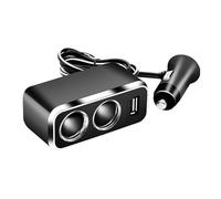 Uqezagpa Single USB Car Charging Adapter, 12V/24V Vehicles Power Socket Splitter for Dashcam/Phones Safe Charging