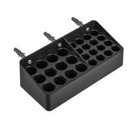 Uqezagpa Small Battery Holder Battery Storage Box for 12AA Multiple Batteries Wall Mount Dispenser Container Easy