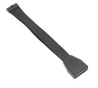 Uqezagpa Small Connectors USB3.0 19/20Pin Internal Extension Header Extender Adapter Cable For Motherboards Black Fast Speed Data Transfer
