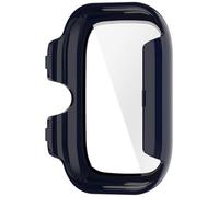 Uqezagpa Smartwatch Cover, Shock Case and Glass Protector, Various Models Shockproof Cover with Tempered Glass Protector for Full Body and Touch Sensitivity Compatible