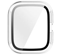 Uqezagpa Smartwatch Cover, Shock Case and Glass Protector, Various Models Shockproof Cover with Tempered Glass Protector for Full Body and Touch Sensitivity Compatible