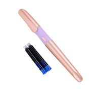 Uqezagpa Smooth Flowing Fountain Pen Lightweighted Ergonomic Handle Long Lasts Replacement Cartridge School Essential Smooth Writing Fountain Pen