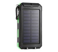Uqezagpa Solar 20000mAh Portable Solar Camping External Backup Battery Pack USB Outputs & Flashlights Camping External Backup Battery Pack