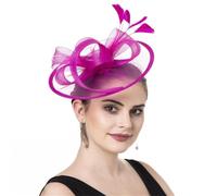 Uqezagpa Sophisticated Fascinator Feathered Headwear For Adults Soft Headpiece Great For Themed Parties Fashion Styling Accessories Horse Racing Event Headpiece