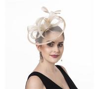Uqezagpa Sophisticated Fascinator Feathered Headwear For Adults Soft Headpiece Great For Themed Parties Fashion Styling Accessories Horse Racing Event Headpiece