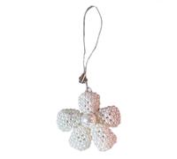 Uqezagpa Sophisticated Imitation Pearls Flower Mobile Pendant Handmade Floral Chain Stylish Bag Accessory For Everyday Use Assorted Colors Charm