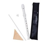 Uqezagpa Soprano Recorder Hole 8 Hole C Key Descant Recorder British Treble Flute for Kid with Rod and Storage