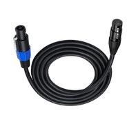 Uqezagpa Speakon To XLR Cable Speakon Plug Male To XLR 3Pin Female Extension Cable Microphone Wire With Twist Amplifier Extension Stage Wire With Twist For Amplifier