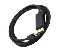 Uqezagpa Speed Type C To DisplayPort Wire Heat Dissipation ABS Extension Cable 1.8meter For Multiple Monitor Setups Gaming Laptops Type C To DisplayPort Cable