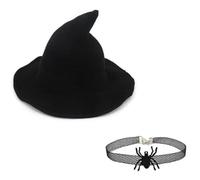 Uqezagpa Spiders Witch Hat Ladies Girl Lolitas Wizard Hat Unisex Steampunks Hats Dress Decor For Themed Parties And Role Play Creative Lolitas Styles