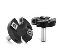 Uqezagpa Spoilboard Surfacing Router Bit,1/2inch Shank 1-1/2inch Cutting Diameter, Slab Flattening Router Bit Planing