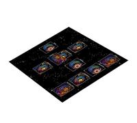 Uqezagpa Square Shape Pendulums Divinations Mat Altars Tablecloth Board Game Card Pad Runes Table Cloth Mysterious Board Game Mat Velvets Tarot
