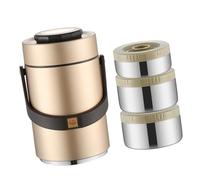 Uqezagpa Stackable Insulated Meal Preps Container Capacity Nonslip Base & Leak Proof Seal Lunch Container for Hot Dishes Spill Proof Stackable Food Jar