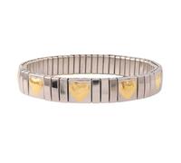 Uqezagpa Stackable Stretch Bracelets For Women Elastic Ladies Stainless Steel Valentines Day Jewelry Gift Stackable Bracelets For Women Silver