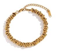 Uqezagpa Stainless Steel Beaded Circles Trendy Jewelry Unique Necklace For Women Seeking A Stylish Accessory Party Jewelry