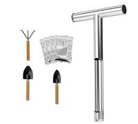 Uqezagpa Stainless Steel Soil Sample Probe Soil Sampling Rod for, Farm, Course Easy and Professional