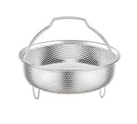 Uqezagpa Stainsless Steel Steamers Drain Basket Steaming Rack Stand With Handle Drain Drainers For Rice Eggs Vegatable And Meat Stainsless Steel Food Steamers Basket With Handle
