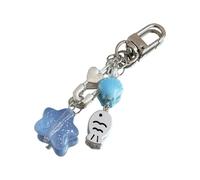 Uqezagpa Starfishes Shell Fish Design Cool Phone Charm Stylish Phone Accessory For Women Who Love Marine Styles White Aesthetic Chain