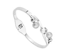 Uqezagpa Steel for Women Featuring Oval Shape and Secure Clasp Women ' s Electroplated