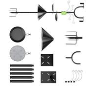 Uqezagpa Sturdy Curved Design Bird House Holder with Different Installation Methods and Weather Resistant Tall Bird Feeder Post