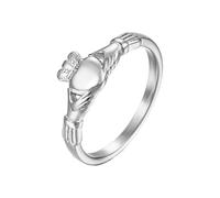 Uqezagpa Sturdy Steel Claddagh Wedding Rings Offering Comfort Durability And Elegant Touch For Couples Embracing Tradition Daily Wear Love Symbol