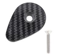 Uqezagpa Stylish Bike Handlebar Top Cover With Screw Versatile Carbon Fiber Bike Headset Stem With Screw For F12 Handlebar Size As Shown