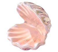 Uqezagpa Stylish Ceramic Cactus Rings Decorative Seashells Jewelry Container for Bathroom Bedroom Dresser Accessories Shell Shape Ceramic Rings