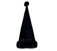 Uqezagpa Stylish Furry Christmas Hats Unisex Long Furs Santa Personality Accessory For Family Gatherings And Festivities Festives Hats
