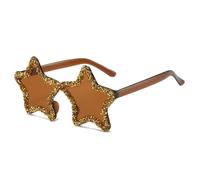Uqezagpa Stylish Hip Hop Glittering Sunglass Photo Props Star Trendsetters Hip Hop Shades Hipsters Props Shades Women Glittering Design