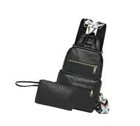 Uqezagpa Stylish Shoulder Bag For Women PU Leather Chest Bag With Adjustable Strap School Backpack For Work And Social Event Fashion PU Handbag