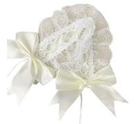 Uqezagpa Subcultures Lace Trim Hairband Anime Costume Hairband for Women Girl Party Headwrap 2000s Sweet Lace Bowknot Wide