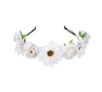Uqezagpa Sun Flower Headband Flowers Hairhoop for Women and Girls Garlands Hair Accessories for Photography Props Music