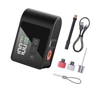 Uqezagpa Super Small Easy Carry Bike Air Pumps Build in LCD Display Auto Stops LED Light Multiple Valves Adapters for Mountain Road Bicycles Automatic Shut Off Bicycles Tire