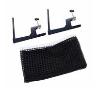 Uqezagpa Table Tennis PingPong Net Post Set Folding Pingpong Screw On Clamp Net For Indoor And Outdoor Easy To Set Up Enduring Folding Meshs Clip Table Tennis Accessory