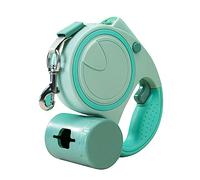 Uqezagpa Tangles Retractable Dogs Leash with Light Poop Bag Dispenser for Small Dogs 9.8/16ft One-Handed Brake,