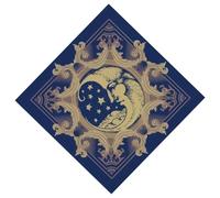 Uqezagpa Tarots Tablecloth Multifunction Divinations Table Cloth 50x50/60x60/75x75cm Board Game Oracles Card Pad Runes Table Mat Divination Cover
