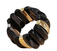 Uqezagpa Thin Seamless Joint Plan Progressive Wide Bangle Smooth Simple Jewelry for Everyday Use Inconsistent Plan Hand Jewelry