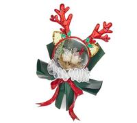 Uqezagpa Transparents Clear Balloon Ornament Christmas Theme Hand Bouquet for Decoration Stylish Handmade Festives